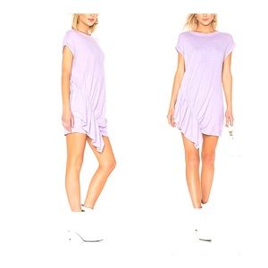 Current/Elliott The Pacific Ave Lilac Asymmetrical Mini Dress Size 2 NWT
